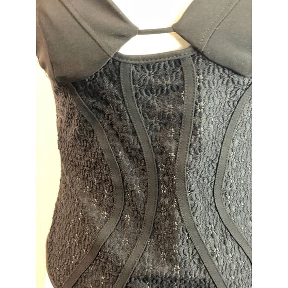 Zara Black Lace Body Suit With Adjustable Straps & Snap Closure - Picture 9 of 16